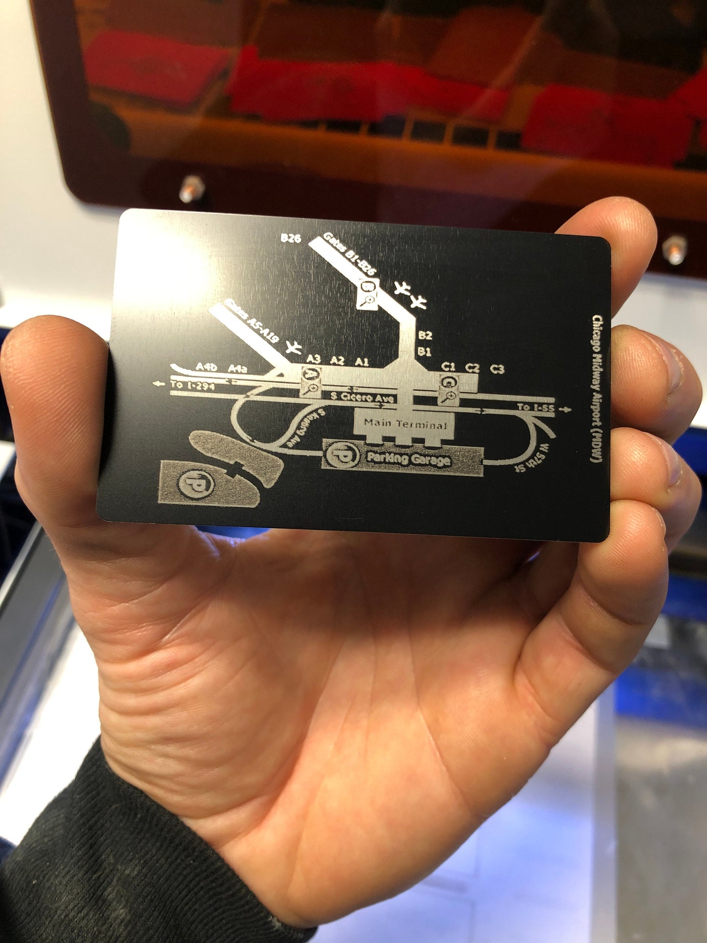 Custom Metal Airport Diagram – Flight Sim & Pilot Keepsake