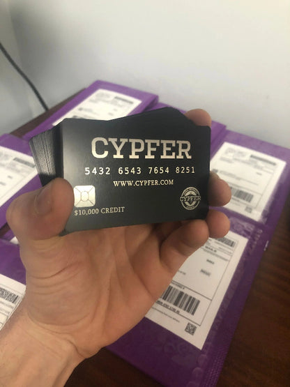 100 custom metal business promotional gift cards