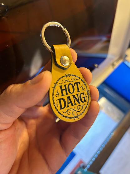 Hot dang key fob