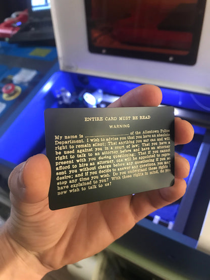 Custom Black/Silver Metal VIP Membership Cards, Laser Engraving Service Shop: Any Artwork or Text! Scannable QR Code Member Cards ID Badges