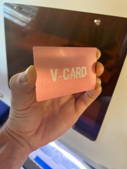 V Card - Laser Engraved Custom Metal Keepsake, Joke Gag Giftcard for Boyfriend / Girlfriend Gift, Vee Card Virginity Cards Virgin
