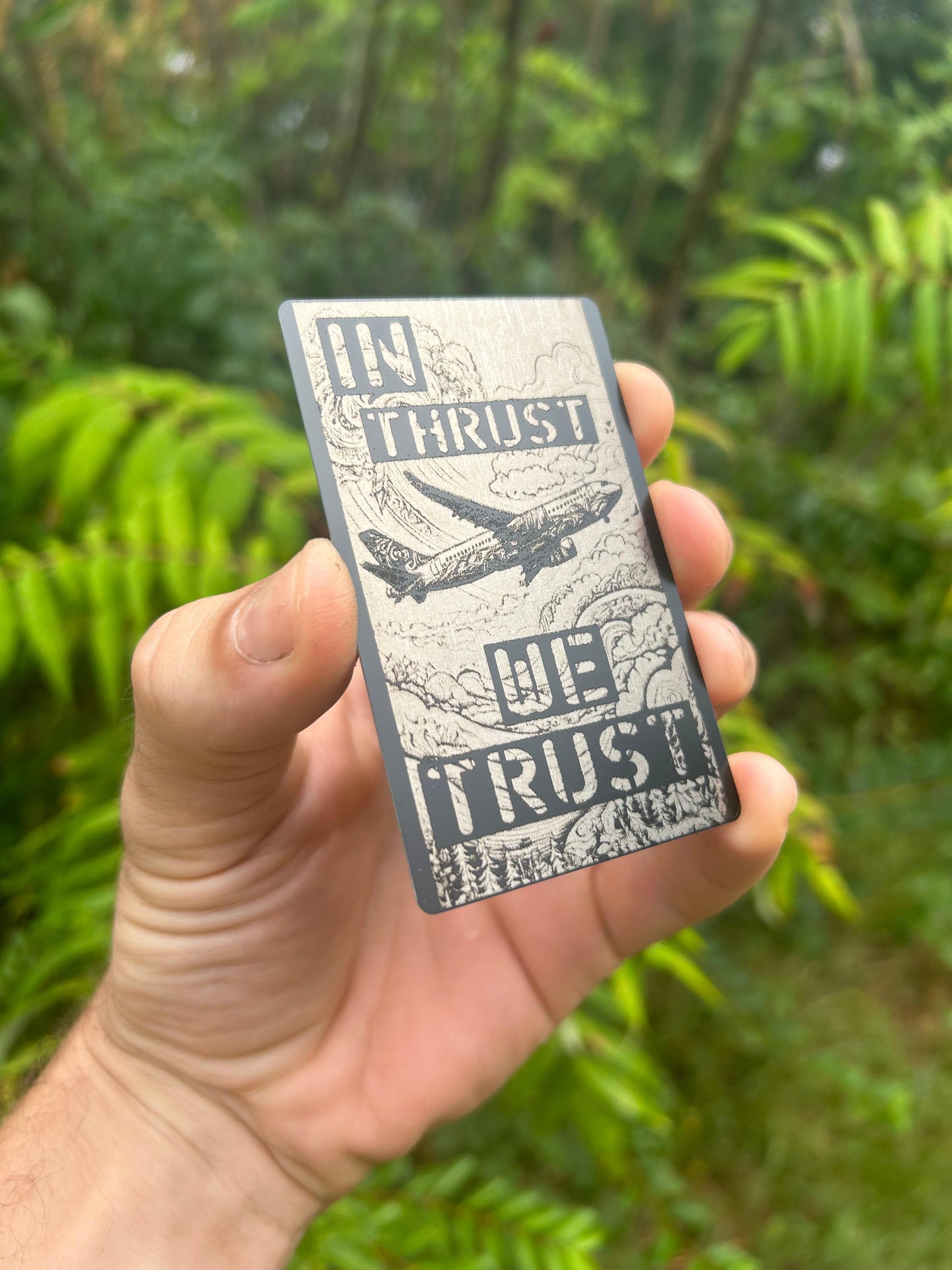 anodized aluminum aviation keepsake