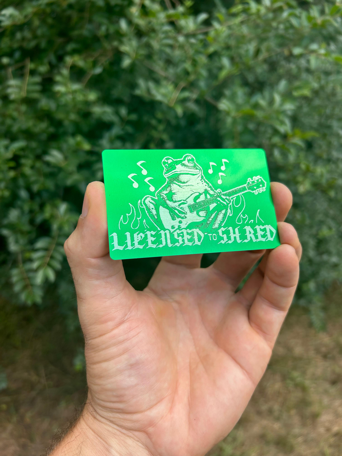 Licensed to shred design and text