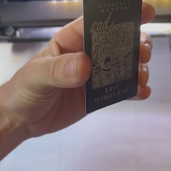 Metal keepsake Sad Boi Club Card