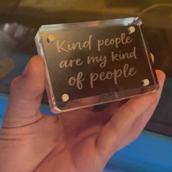 Kind People are my kind of people metal keepsake wallet insert card