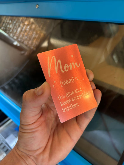 Cute gift for Mom, with hearts and heartfelt message