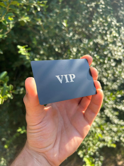 Laser engraved metal VIP Card